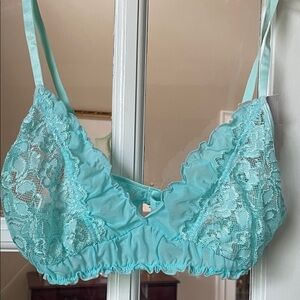 Cabernet Light Aqua Lace Bralette - Women's Intimates